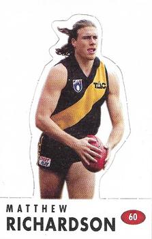 1996 Select AFL Stickers - Stand Ups #60 Matthew Richardson Front